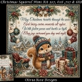Christmas Squirrel Mini Kit **Includes 5X7, 6x6, 7x7 8X8 Card Bases**