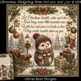 Christmas Hedgehog Mini Kit **Includes 5X7, 6x6, 7x7 8X8 Card Bases**
