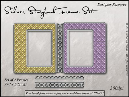 Silver Storybook Frame Set