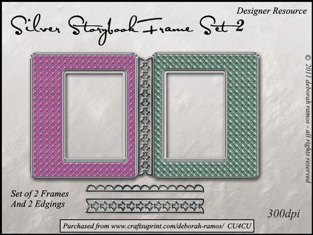 Silver Storybook Frame Set 2