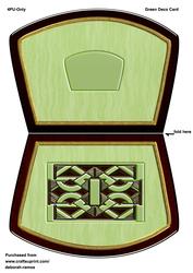 Green Deco Card Topper