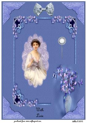 Beauty Framed in Blue