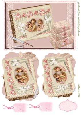 My Pretty Diary Pyramid Card