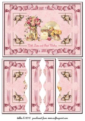 Tea and Roses Wavy Side Stacker