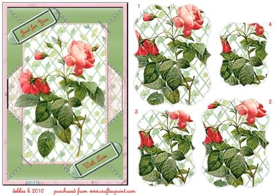 Red Roses for You Shaped Pyramid Stacker