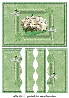 My Basket of Flowers Wavy Side Stacker