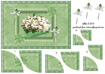 A Basket of Flowers Just for You Rounded Corner Stacker
