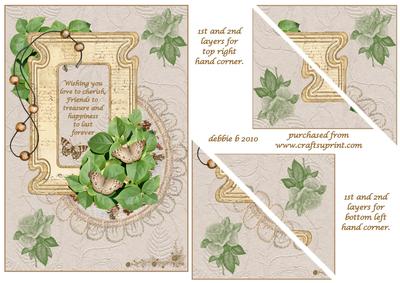 Foliage and Butterflies Striaght Corner Stacker