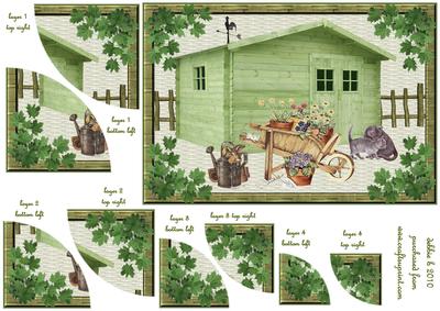 Kitties in the Garden Rounded Corner Stacker