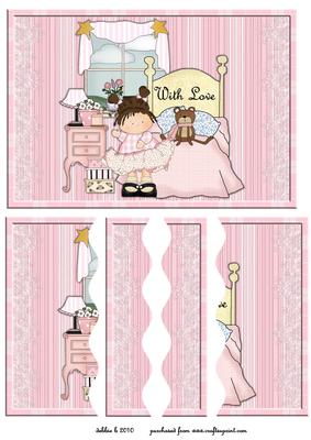 Sweet Little Girl Wavy Side Stacker