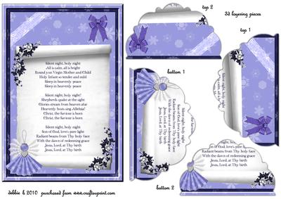 Silent Night Scroll Top and Bottom Pyramid