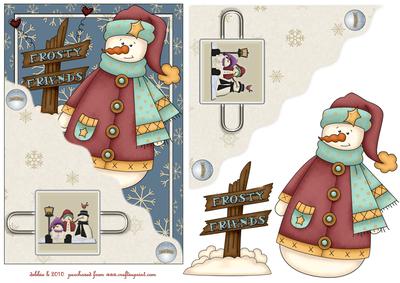 Frosty Friends Front Pocket Card