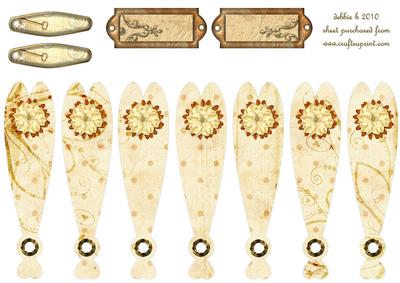 Floral Fan Sheet