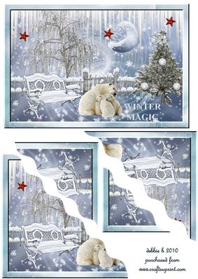 A Magical Christmas Wavy Corner Stacker