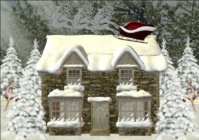 A Winters Scene Large Card