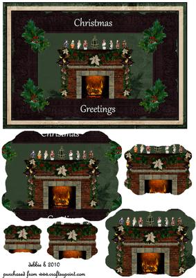 Vintage Christmas Shaped Pyramid