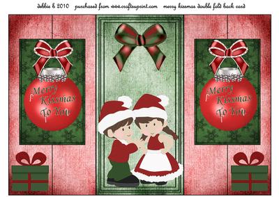 Happy Kissmas to You Double Fold Back