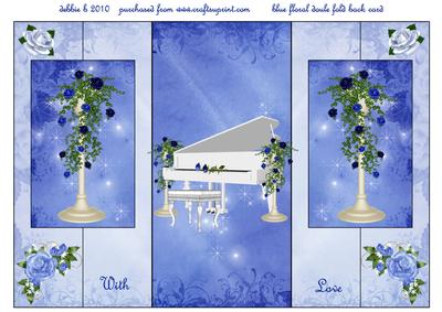 Soul Music Double Fold Back Card