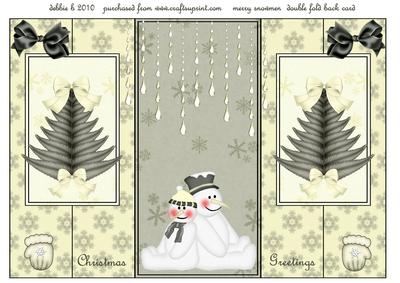 Little Rosy Cheeks Christmas Double Fold Back