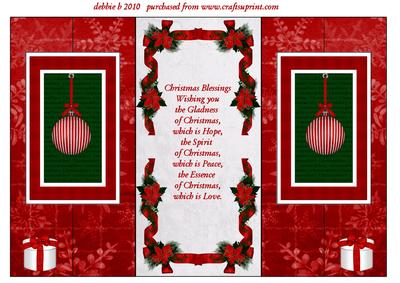 Have a Merry Christmas Double Fold Back Card