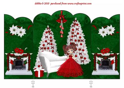 Welcome to My Christmas Scalloped Gatefold Card