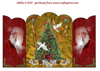 Santa's Here, Don't Say a Word Scalloped Gatefold
