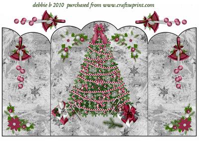 Oh! Christmas Tree Scalloped Gatefold Card