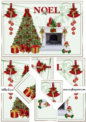 Happy Noel Photo Tab Quadro Stacker
