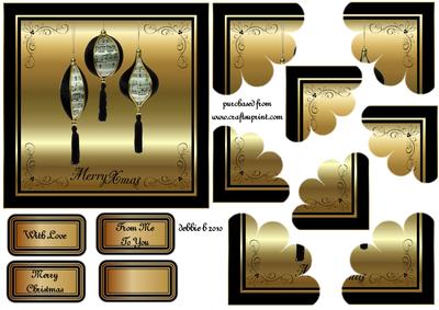 Black and Gold Quadro Petal Corner Stacker