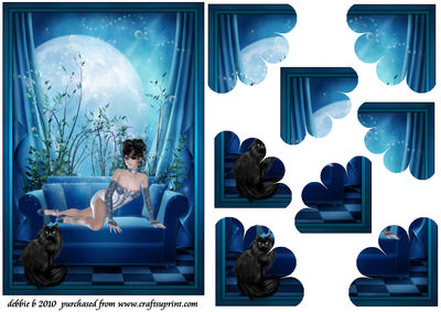 Beauty in Blue Quadro Petal Corner Stacker