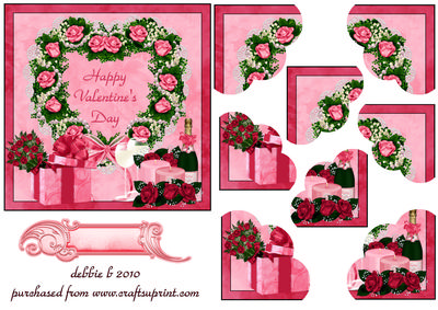 My Heart of Roses Scalloped Quadro Corner Stacker