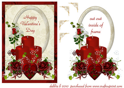 Valentine Candles and Roses