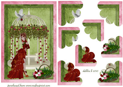 Lady in Red Quadro Petal Corner Stacker