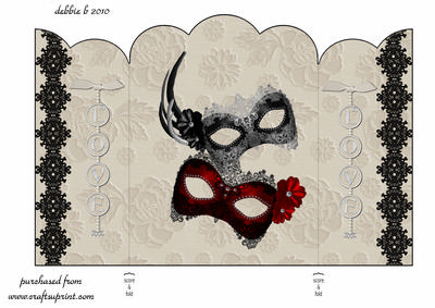Lace and Bling Scalloped Gatefold