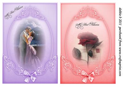 My Sweet Valentine Card Fronts