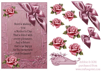 Pink Roses and Ribbons