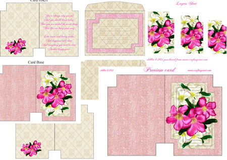 Desert Roses Missing Corners Card Kit