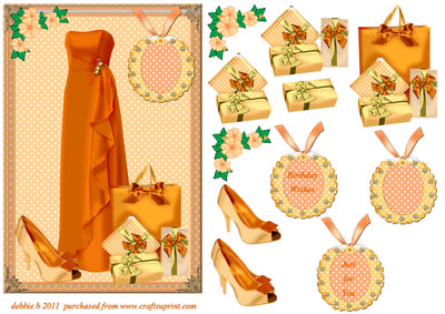 Designer Heaven in Burnt Orange and Gold