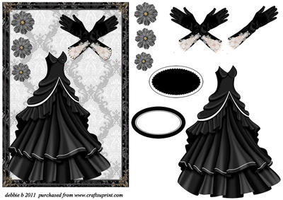 Elegant Vintage Fashion in Black and White