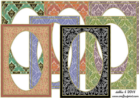 7 Stunning French Damask Frames