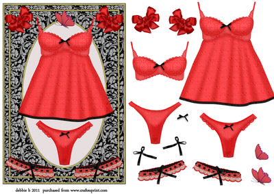 A Present for Hubby Sexy Red Lingerie