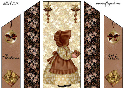 Little Golden Suebonnet Theater Fold Card