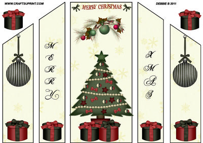 Merry Xmas Theatre Fold Card