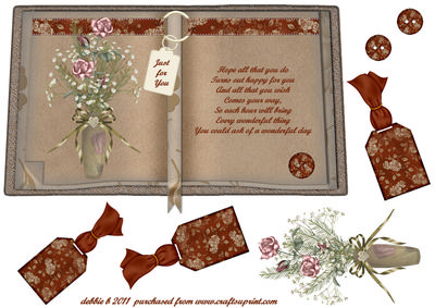 A Vase of Roses for You Book Sheet