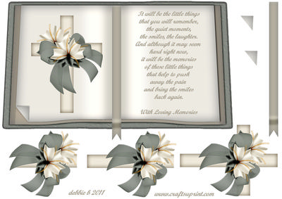 Memories Sympathy Book Sheet