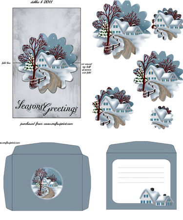 Christmas Scene Pop Out Over the Edge Kit