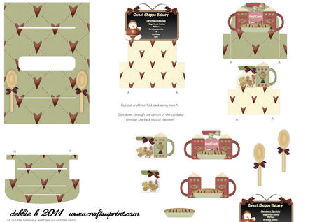 The Sweet Shoppe Christmas Shelf Card Kit