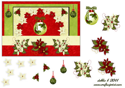 Baubles and Poinsettia