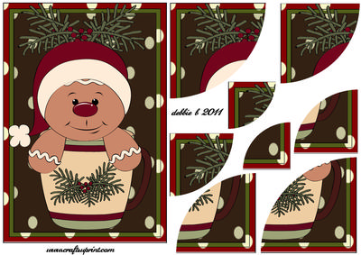 Little Christmas Buddy in a Cup Duo Corner Stacker