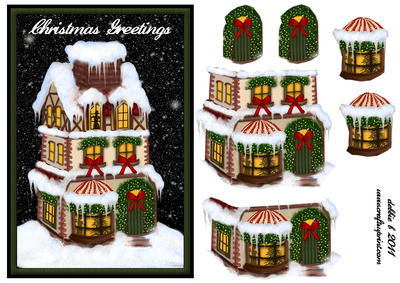 Country House at Christmas